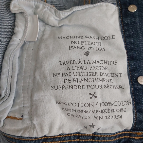 Aritzia Talula blue denim crop jean jacket - Picture 11 of 14